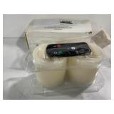 Threshold Remote Ready LED Pillar Candles Set of 2