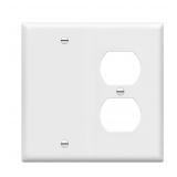 ENERLITES 2-Gang BlankDuplex Wall Plate White
