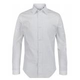 Calvin Klein Boys Light Blue Dot Shirt Size 16