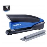 Bostitch Navy One-Finger Stapler 20 Sheet Cap.