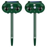 Jahy2Tech Solar Ultrasonic Animal Repeller 2 Pack