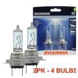 SYLVANIA H7 SilverStar Halogen Bulb 4-Pack