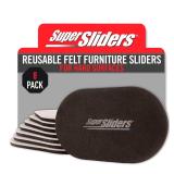 Super Sliders XL Oval Furniture Sliders 8-Pack