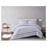 TRULY SOFT Waffle Stripe FullQueen Comforter Set