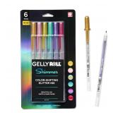 SAKURA Gelly Roll Shimmer Gel Pens 6 Count