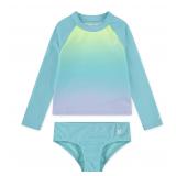 Hurley 2-Piece Rash Guard Set Aurora Green Size 12