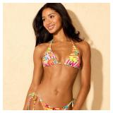 Wild Fable Floral Triangle Bikini Top Multi S