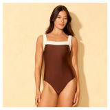 Shade  Shore Scoop Neck One-Piece Swimsuit M