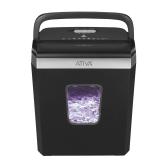 Seuenelf 6-Sheet Cross-Cut Paper Shredder Black