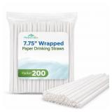 Perfect Stix 7.75 Wrapped Paper Straws 200ct
