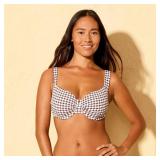 Shade  Shore Houndstooth Bikini Top DDD $30.00