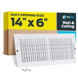 EZ-FLO 14x6 Air Vent Register White - $9.27
