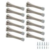 Amazon Basics 12-Pack Spring Door Stoppers Nickel