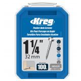 Kreg 1-14 Fine Thread Wood Screws 100 Ct $8.99