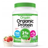Orgain Vegan Protein Powder Strawberries  Cream