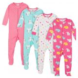Gerber 4-Pack Footed Pajamas Unicorns 12 Months