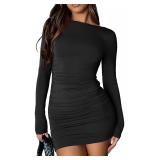 HOT ROEE Womens Bodycon Mini Dress Black XSmall