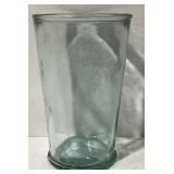 Hand Blown Recycled Glass Tumbler Light Blue Green