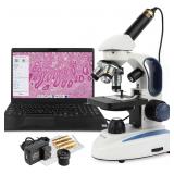 AmScope Compound Microscope 40x-1000x with Camera