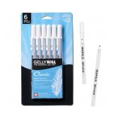 SAKURA Gelly Roll White Bold Pens 6pk