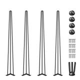 VEVOR 40 Hairpin Table Legs Set of 4 Black