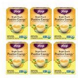 Yogi Bright Peach Positive Energy Tea 6 Pack