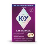 3 Pack KY Liquibeads Silicone Vaginal Moisturizer
