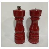 Cole and Mason Red Pepper and Salt Mill Set