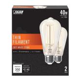 Feit Electric ST19 Vintage LED Light Bulb 40W