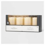 Threshold 4pk Flameless Black Wick Candle 5" X 3"