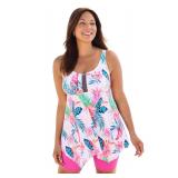 Swim 365 Handkerchief Hem Tankini Top 26