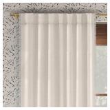 Threshold Weave Raw Edge Curtain Panel 50"x84"