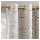 100 Linen Blackout Grommet Curtain Panel 40"x84"