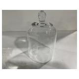 Clear Glass Cloche Display Dome with Knob Handle