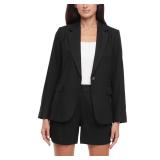Express Linen Blend Blazer Black XL