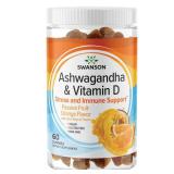 Swanson Ashwagandha Vit D Gummies 60ct