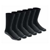 Dickies Crew Socks X-Large 6-Pair Black