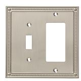 Franklin Brass 2-Gang Wall Plate Satin Nickel