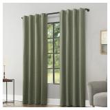 Sun Zero 40x84 Blackout Curtain Moss Green