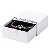 Pandora 8 Studded Moments Chain Bracelet Silver