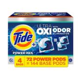 Tide Power Pods Ultra Oxi Laundry Detergent 4pk...