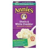 Annies Homegrown Shells White Cheddar 6oz 12pk