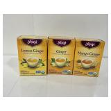 Yogi Tea Bundle Lemon Ginger Mango Ginger 48ct