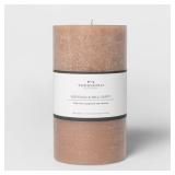 Threshold 7x4 Pillar Candle AshwoodPalo Santo