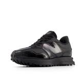 New Balance 327 Leather Low-Top Sneakers Black