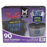-Gallon Power Flex Trash Bags 90ct