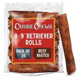 Canine Chews Beef Basted Rawhide Rolls 25ct