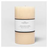 Threshold 7x4 Pillar Candle Vanilla BeanAmber