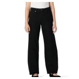 Amazon Essentials Barrel Jeans Size 8 Black