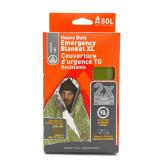 S.O.L. Heavy-Duty Emergency Blanket 58x98 Green